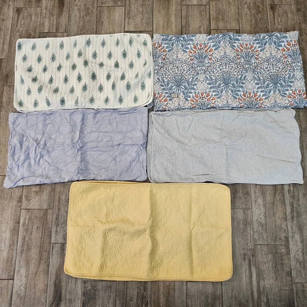 Cottage‎ Cozy King Pillow Sham Lot of 5 sets of 2 Floral Quilted Matelasse 20x36
